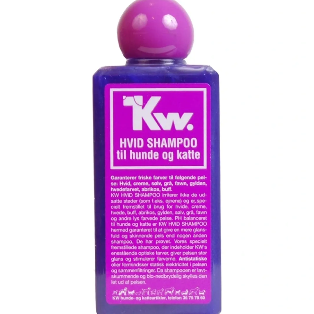 KW Hunde og Katteartikler KW Hvid Shampoo 200 ml
