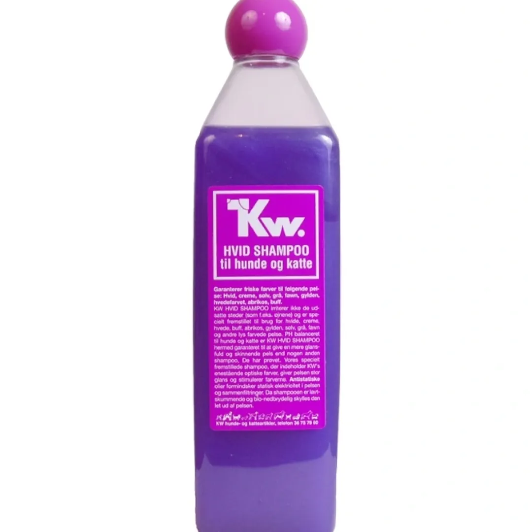 KW Hunde og Katteartikler KW Hvid Shampoo 500 ml