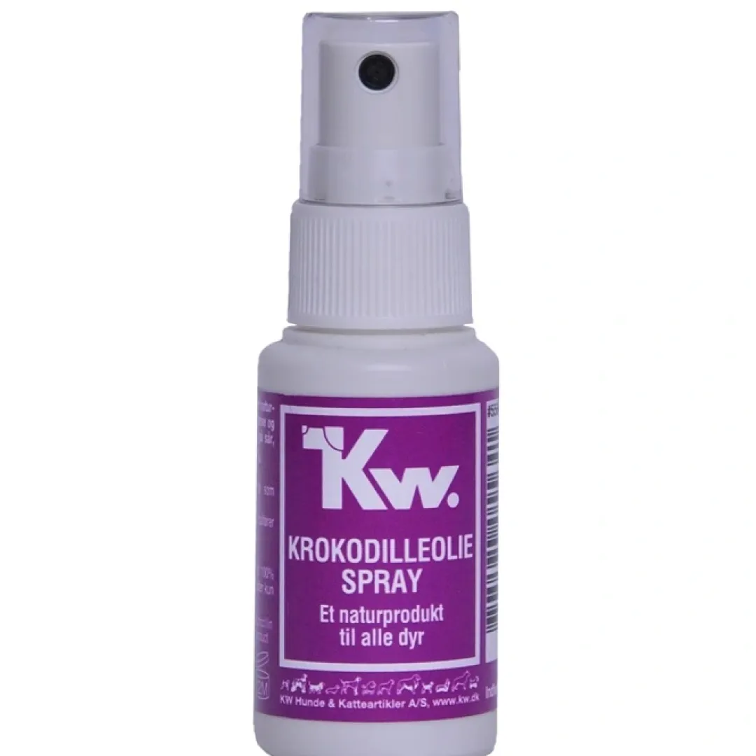 KW Hunde og Katteartikler KW Krokodilleolie spray 30 ml