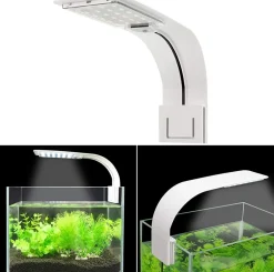 Aqualight LED lampe 10 Watt X5 hvid - Superslim lys til nanoakvarier