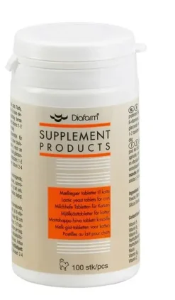 Diafarm - supplement products Mælkegærtabletter til kat 100 stk (Lactifit)