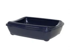 Moderna kattebakke 42x31x13 cm i sort med kant