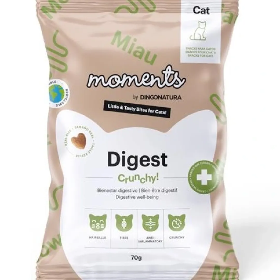 Natura Diet Super premium Hunde & kattefoder Moments Cat Digest snack 70 g