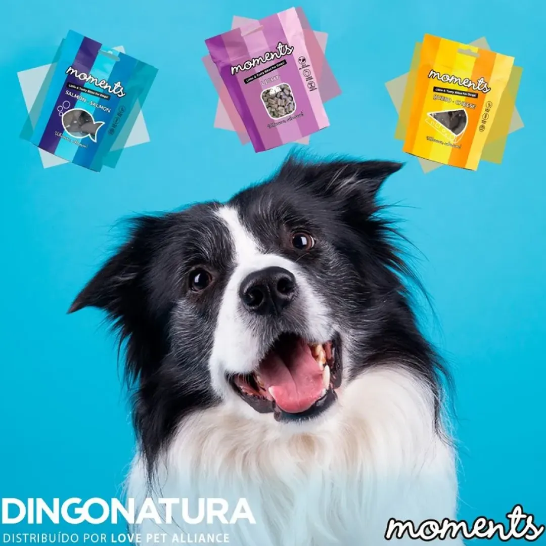 Natura Diet Super premium Hunde & kattefoder Moments hundesnack Kylling og Ost 60 g - naturlige hundegodbidder