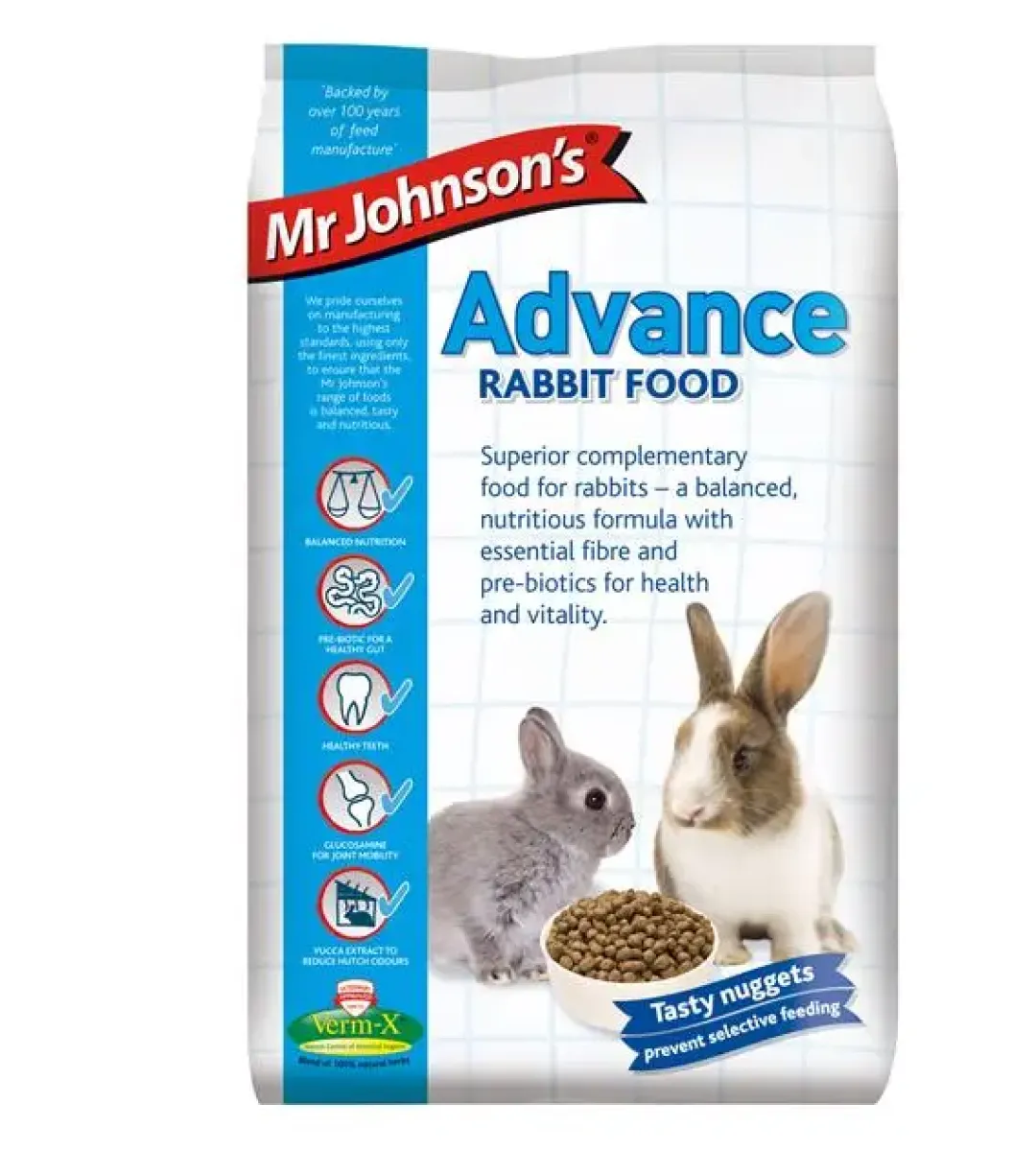 Mr Johnson - kvalitets gnaverfoder Mr Johnson Kaninfoder Advance Rabbit 10 kg
