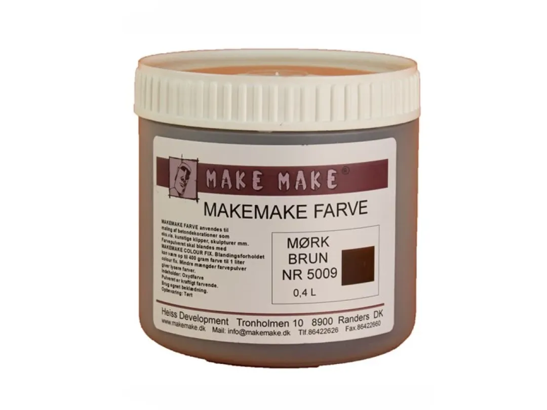 Make Make Mørke Brun farvepigment 400 ml