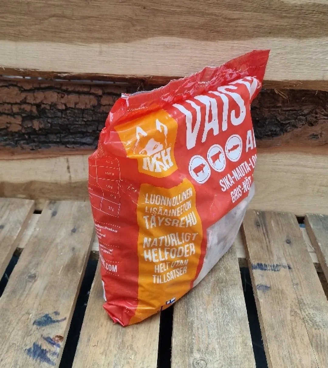 MUSH Vaisto Gris Okse Laks XL Rød 3 kg - Naturligt BARF hund
