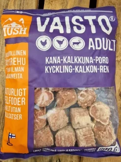 MUSH Vaisto Lilla Kylling Kalkun Rensdyr 800 g - Naturligt hundefoder
