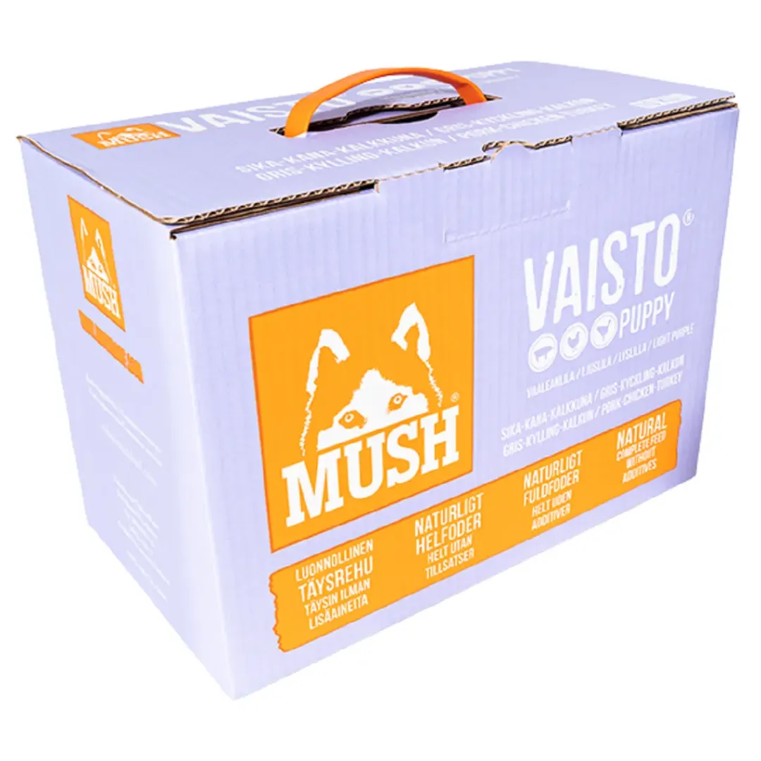 MUSH Vaisto Puppy lyslilla gris kalkun kylling 10 kg til hvalpe
