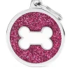My Family Hundetegn Shine Cirkel med ben Stor Hvid og Pink