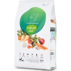 Natura Diet Super premium Hunde & kattefoder Natura Diet Hundefoder Senior +7 3 kg - naturligt tørfoder til ældre hunde