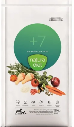 Natura Diet Super premium Hunde & kattefoder Natura Diet Hundefoder Senior +7 12 kg - komplet tørfoder til ældre hunde