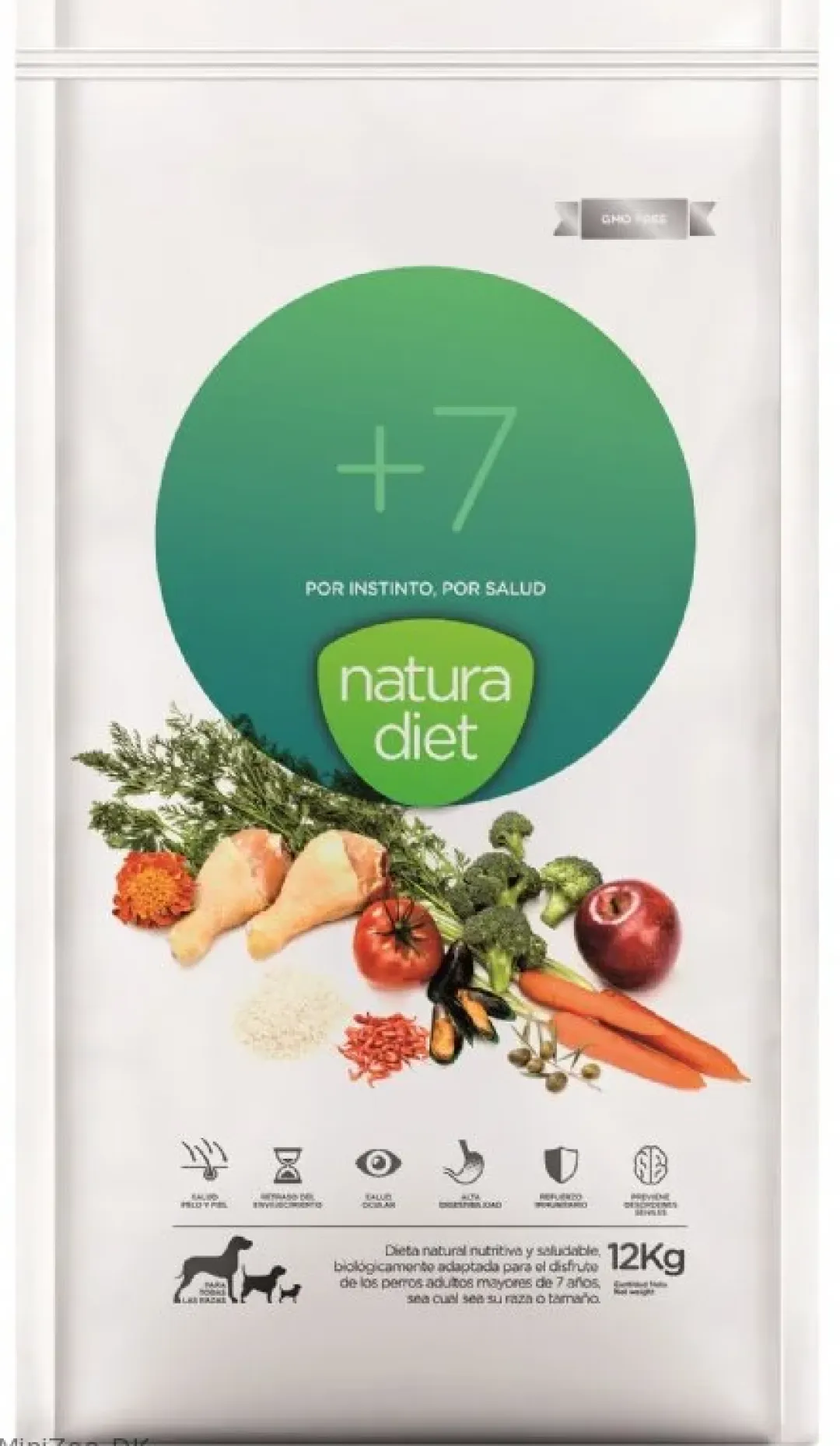 Natura Diet Super premium Hunde & kattefoder Natura Diet Hundefoder Senior +7 12 kg - komplet tørfoder til ældre hunde