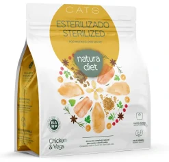 Natura Diet Super premium Hunde & kattefoder Natura Diet Kattefoder Adult Sterilised Kylling 400 g - til kastrerede katte