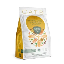 Natura Diet Super premium Hunde & kattefoder Natura Diet Kattefoder Adult Sterilised Kylling 8 kg - til steriliserede katte