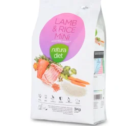 Natura Diet Super premium Hunde & kattefoder Natura Diet Lam og Ris Mini Hundefoder 3 kg - Sundt foder til små hunde