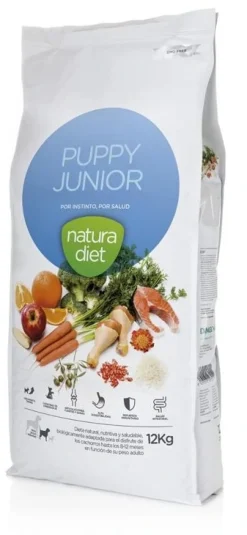 Natura Diet Super premium Hunde & kattefoder Natura Diet Puppy Junior Hvalpefoder 12 kg - Naturligt og sundt foder til hvalpe