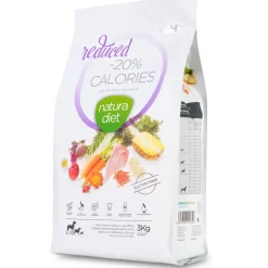 Natura Diet Super premium Hunde & kattefoder Natura Diet Reduced -20% kalorier hundefoder 3 kg - tørfoder til overvægtige hunde