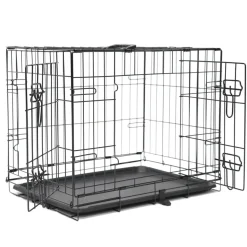 Nordic Paws Hundebur i metal Sort S