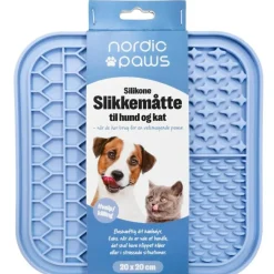 Nordic Paws Slikkemåtte til hvalp i lyseblå - Beroligende aktivering til hund og kat
