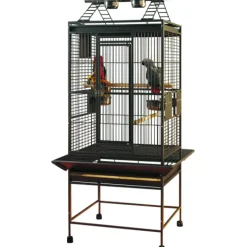 Savic Pets Favourite Papegøjebur Hamilton Grå 60x55x158 cm