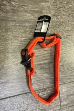 Petlando HundehalsbĂĄnd i Neopren Orange M - let og komfortabelt hundehalsbĂĄnd