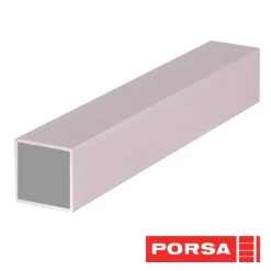 Porsa sølv aluprofil firkantet 60 cm.