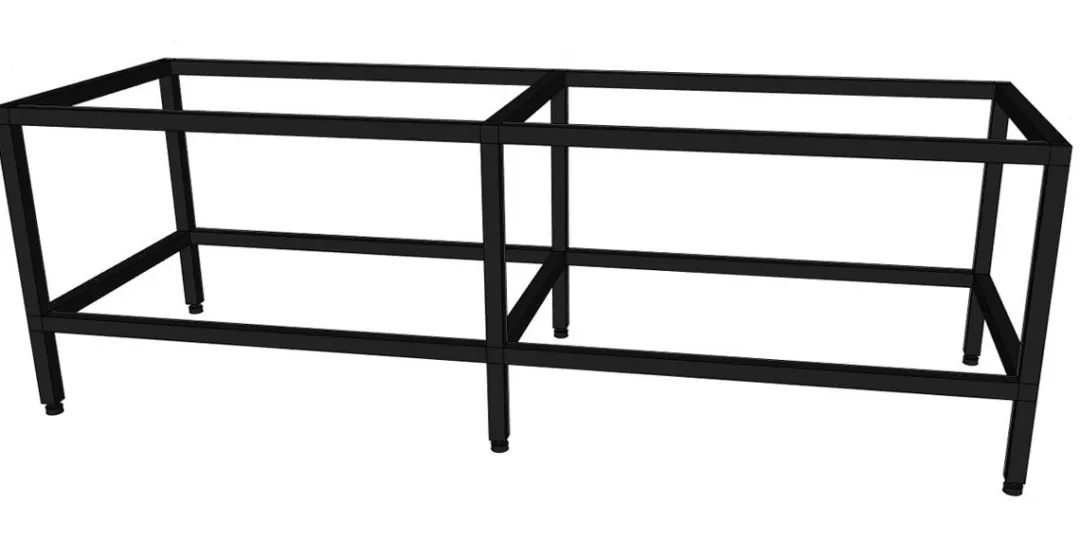 Porsa sort akvariebord 900 liter 6 Ben