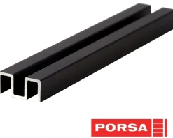 Porsa sort alu overskinne 70 cm.