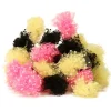 Flamingo Puffet Tøjbold Mix farve 6 cm