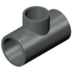 PVC tee 90 grader 90 x 63 mm. (reduceret)