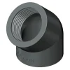 PVC vinkel 45 grader 1 1/2 tomme (gevind) 50 mm.