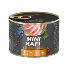 Dolina Noteci - RAFI vådmad Rafi Mini vådhundefoder andekød 185 g - naturligt fuldfoder til hunde