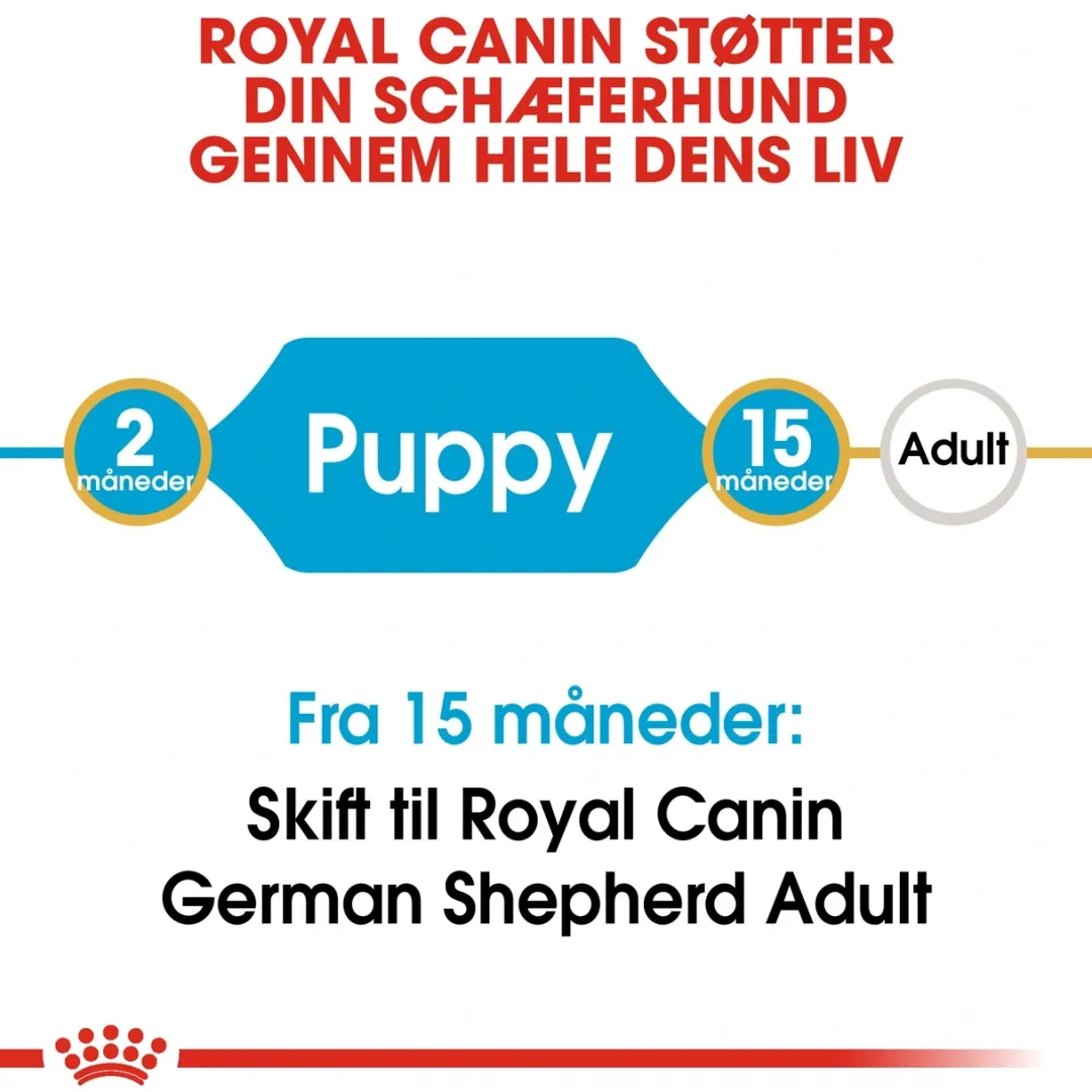 Royal Canin Hundefoder Royal Canin German Shepherd Puppy 12 kg - tørfoder til hvalpe