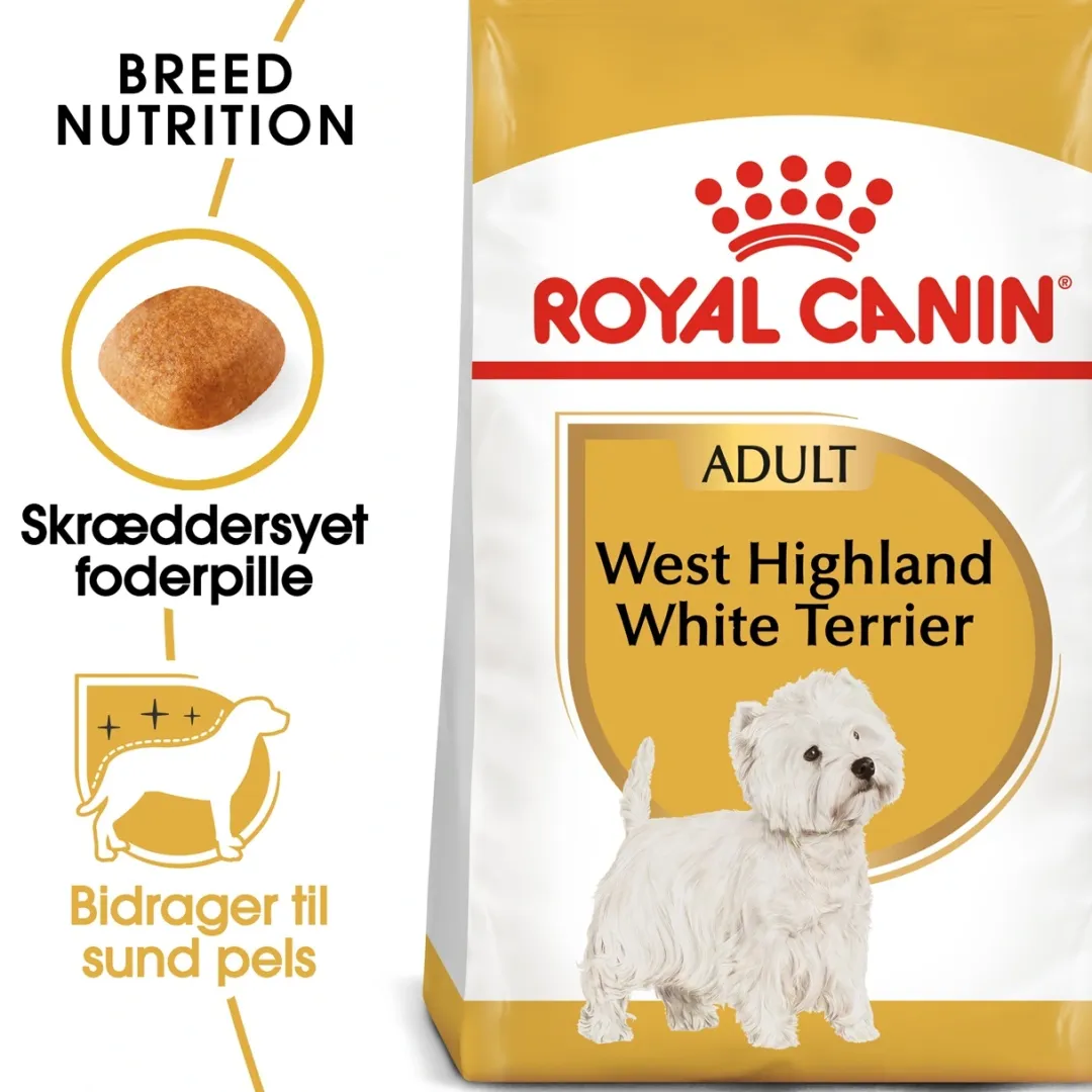 Royal Canin Hundefoder Royal Canin West Highland White Terrier Adult 1,5 kg - tørfoder til Westie