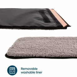 Sherpa Transporttasker Sherpa Original Deluxe Sort hundetaske Medium 43x28x26,5 cm Max 7kg