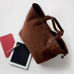 Hunter Shopper Skuldertaske Pisa Mørkebrun