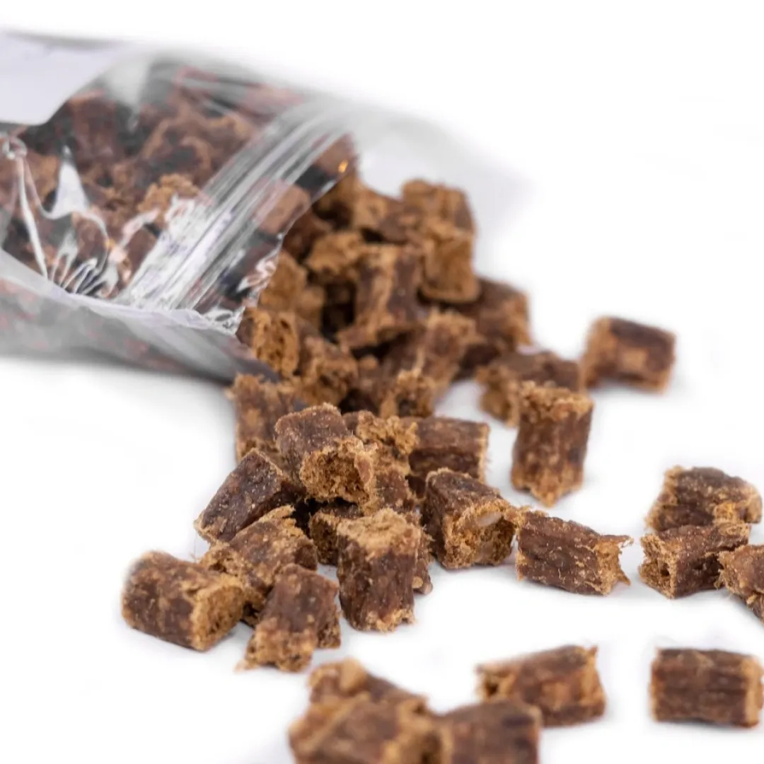 Snackit Kvalitetssnacks til hunde Snackit Bløde Lamme terninger 100 g - naturlige hundesnacks