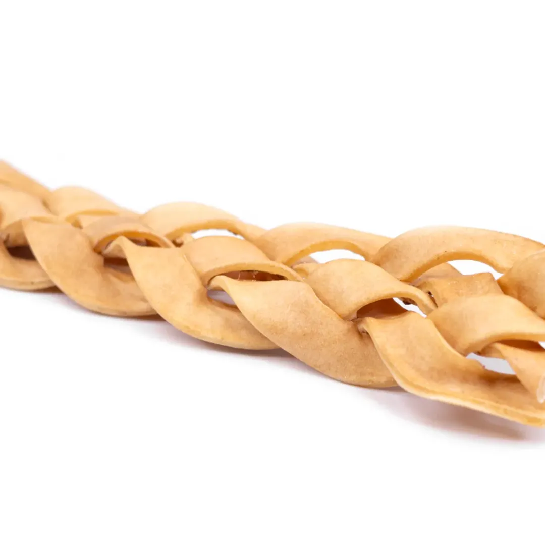 Snackit Kvalitetssnacks til hunde Snackit flettet hestehud til hund 25 cm