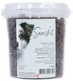 Snackit Kvalitetssnacks til hunde Snackit Semi-Moist Mini Bones med Hest 500 g - bløde hundesnacks