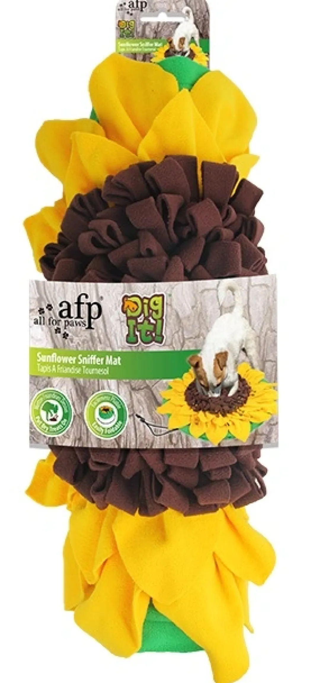 AFP All for paws Snusemåtte solsikke 60x60 til hund - leg og mental aktivering