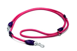 MiniZoo Timely rundsyet dressurline Pink kalveskind 12 mm (krom med glimmer)