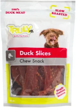 Truly Katte og Hundesnack Truly Duck Slices 90 g - Andeskiver til hunde