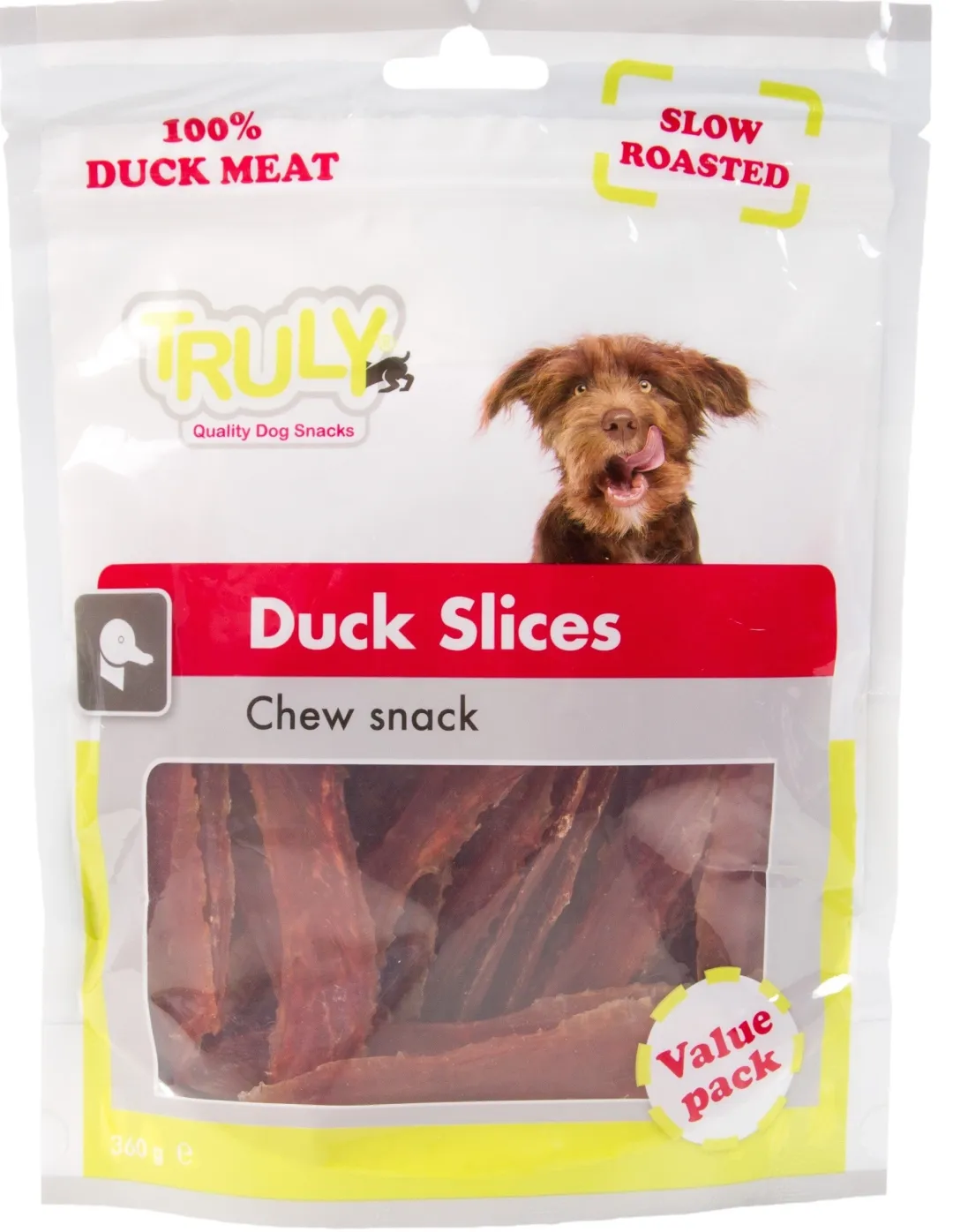 Truly Katte og Hundesnack Truly Duck Slices 360 g - andeskiver til hunde