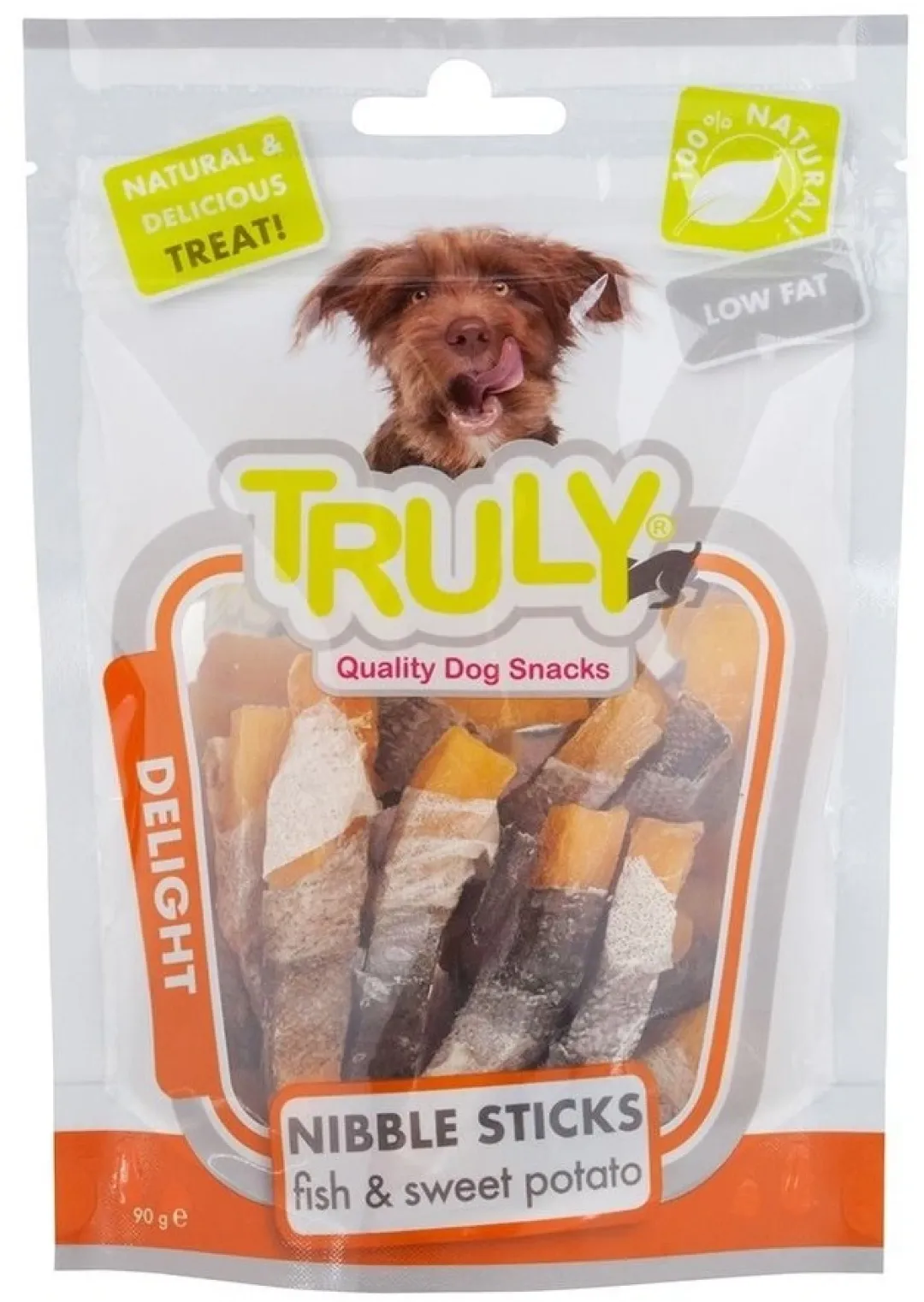 Truly Katte og Hundesnack Truly Fish and Sweet Potato 90 g - fisk og sød kartoffel snacks