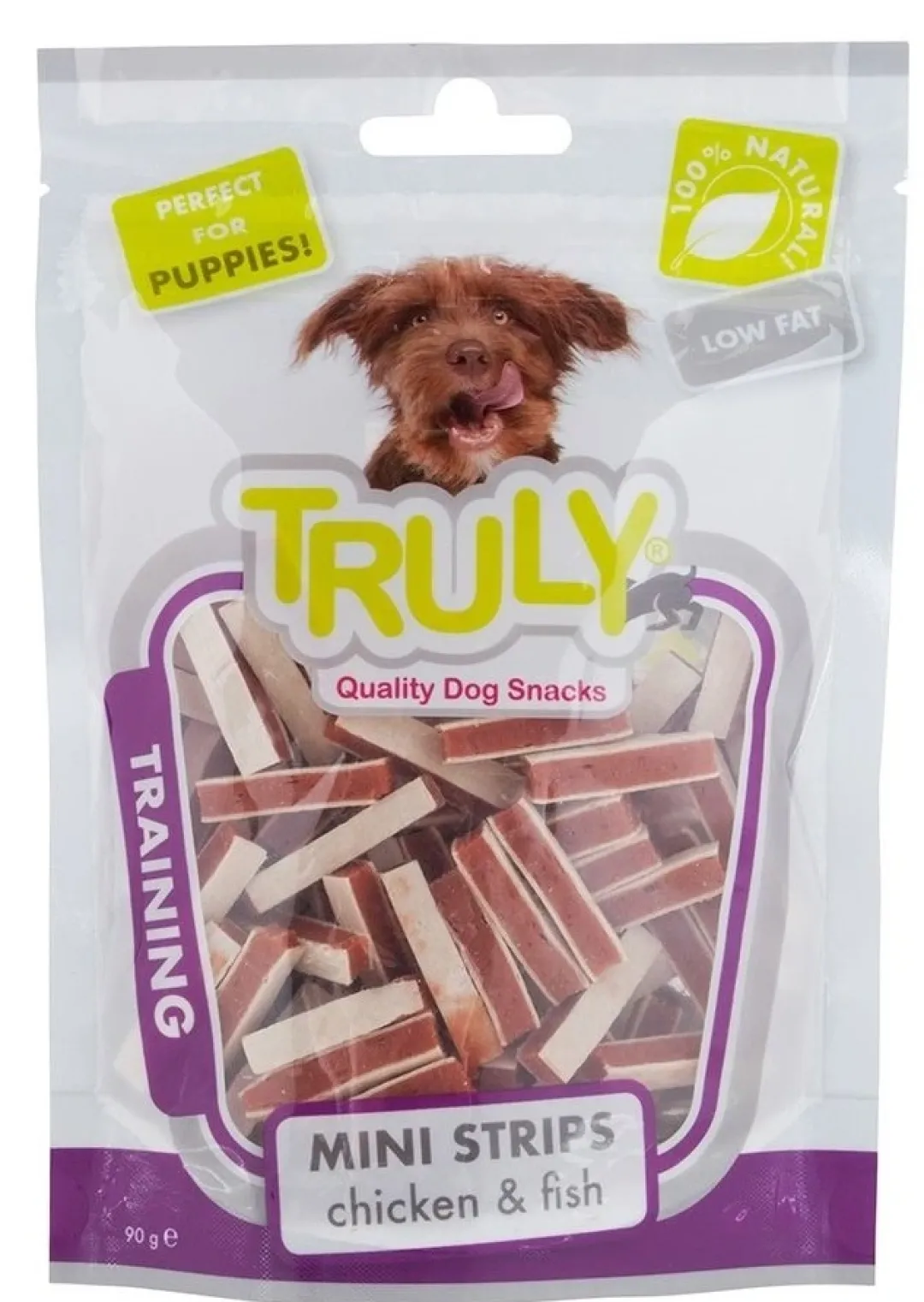 Truly Katte og Hundesnack Truly Puppy Mini Strips 90 g - hvalpesnacks