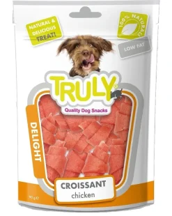 Truly Katte og Hundesnack Truly Snacks Dog Chicken Croissant 90 g - kyllingecroissanter til hunde