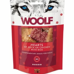 Woolf HundeSnacks og Kattesnack Woolf Hundesnack And eller Kylling med Ris Hearts