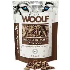 Woolf HundeSnacks og Kattesnack Woolf Hundesnack Kanin og Torsk Triangle