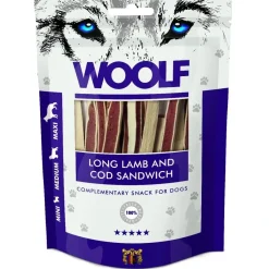 Woolf HundeSnacks og Kattesnack Woolf Hundesnack Lam og Torsk Lang Sandwich